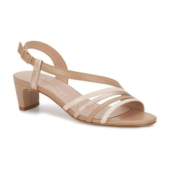 Ros Hommerson Lettie Women Adjustable Heel Strap Sandal In Rose Gold Leather