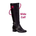 thumbnail image 1 of Ros Hommerson Max Wide Shaft Women's Zip Up Boot In Black, 1 of 8