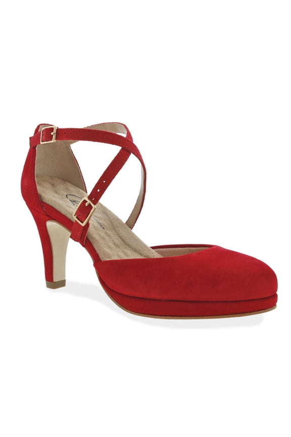 Ros Hommerson Pammy Women's Platform Heels Sandal In Red