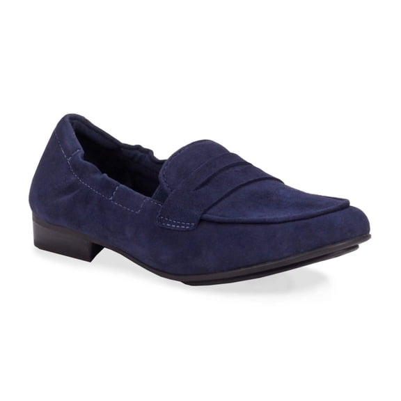 Ros Hommerson Trish Women's Comfort Slip-on Shoes In Navy Suede