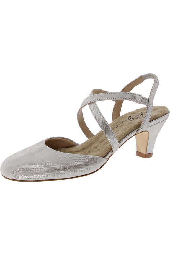 Womens Caliente Leather Slingback Pumps
