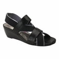 thumbnail image 1 of Ros Hommerson Wynona Women's Stretch Fabric Straps Sandal In Black Combo, 1 of 2