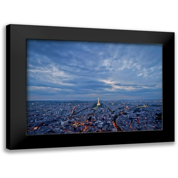 Ros, Vincent 18x14 Black Modern Framed Museum Art Print Titled - Ciel de Paris