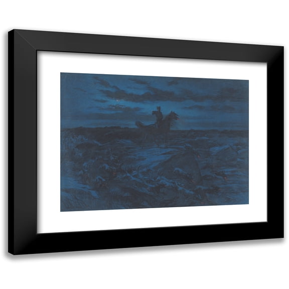 Rosa Bonheur 14x11 Black Modern Framed Museum Art Print Titled - The Legend of the Wolves