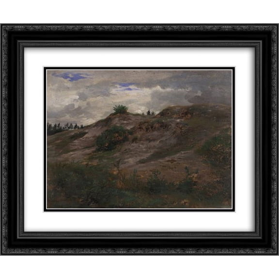 Rosa Bonheur 2x Matted 24x20 Black Ornate Framed Art Print 'Landscape'