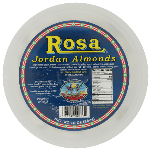 Rosa Candy Jordan Almond White 10 oz (Pack of 12)