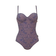 ROSA FAIA Coco Women`s One-piece Swimsuit Suit, 08C, lavender