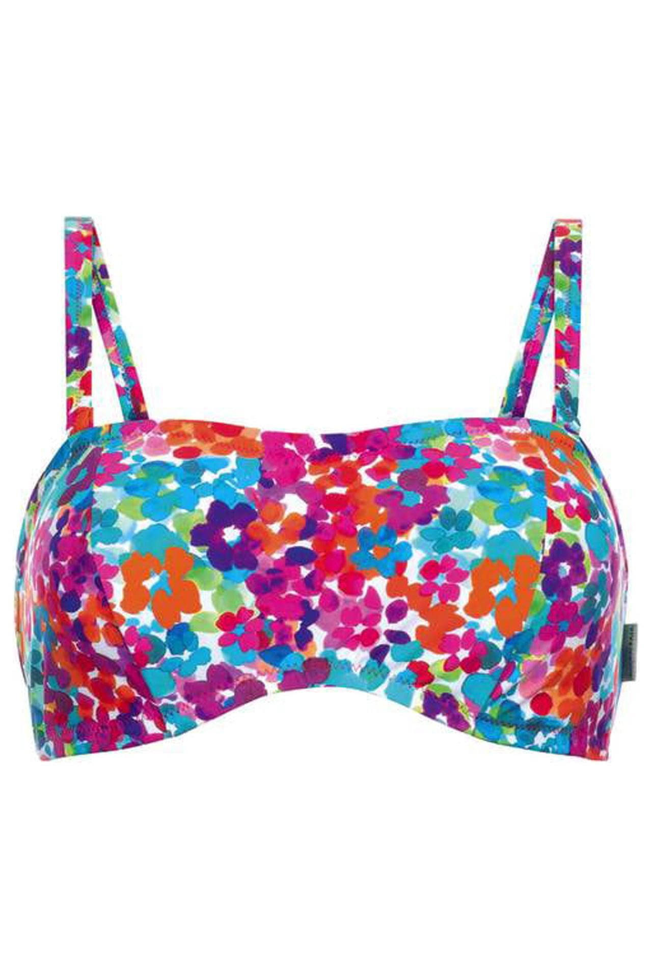 Maillot De Bain 2 Pièces Rosa Faïa Bella Taille 42D (40D EU) - Bandeau Multicolore, Neuf Avec étiquettes