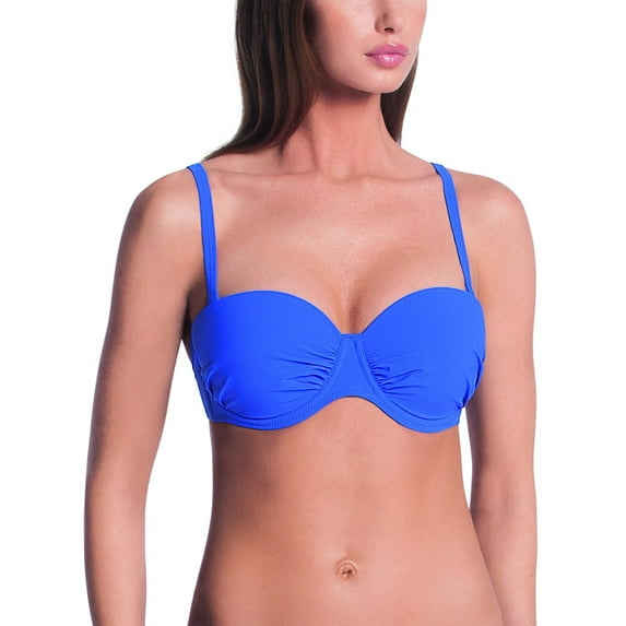 Rosa Faia Womens Cosima Underwired Bikini Top, 10C, French Blue