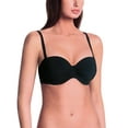 thumbnail image 1 of Rosa Faia Womens Cosima Underwired Bikini Top, 12C, Black, 1 of 4