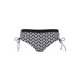 thumbnail image 1 of Rosa Faia Womens Ebru Bottom Bikini Bottom, 10, Black-White, 1 of 2