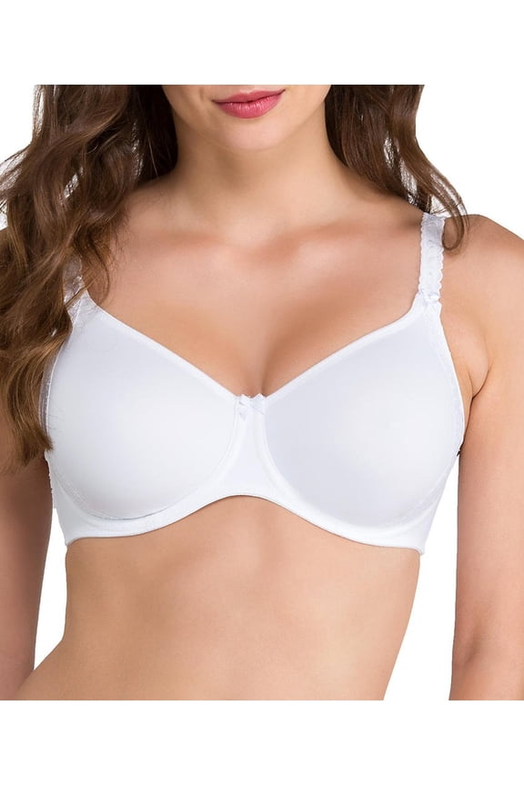 Womens Ella Seamless Underwire Bra, 32F, white