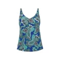 thumbnail image 1 of Rosa Faia Womens Noemi Underwire Tankini Top, 08F, Ocean, 1 of 3