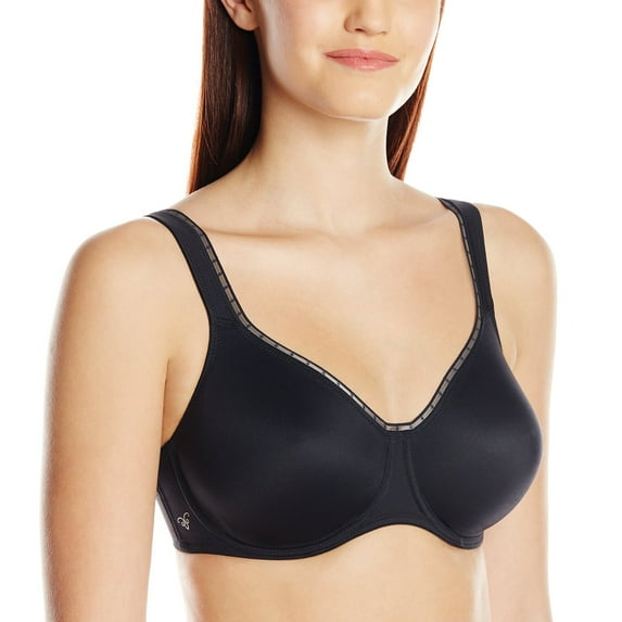 Rosa Faia Womens Twin Firm Underwire Bra, 42G, black