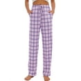 thumbnail image 1 of Rosa Junio Comfy Pajama Pants for Women, Stretch Drawstring Lounge Pants with Pockets, Soft Casual Pjs Sleep Bottoms, 1 of 8