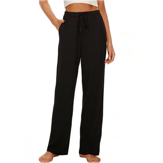 Rosa Junio Comfy Pajama Pants for Women, Stretch Drawstring Lounge Pants with Pockets, Soft Casual Pjs Sleep Bottoms