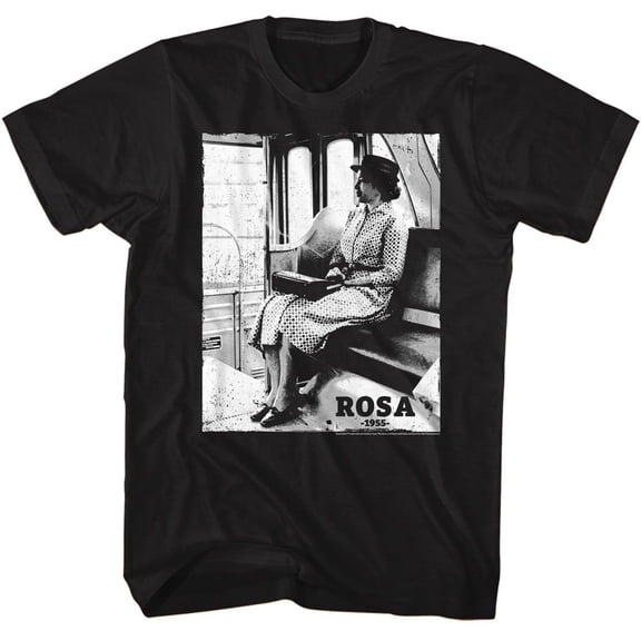 Rosa Parks Bw Photo Black Adult T-Shirt