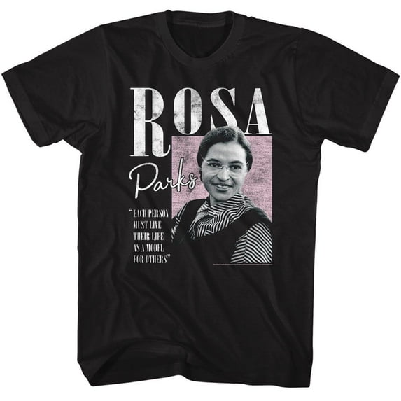 Rosa Parks Model For Others Black Adult T-Shirt