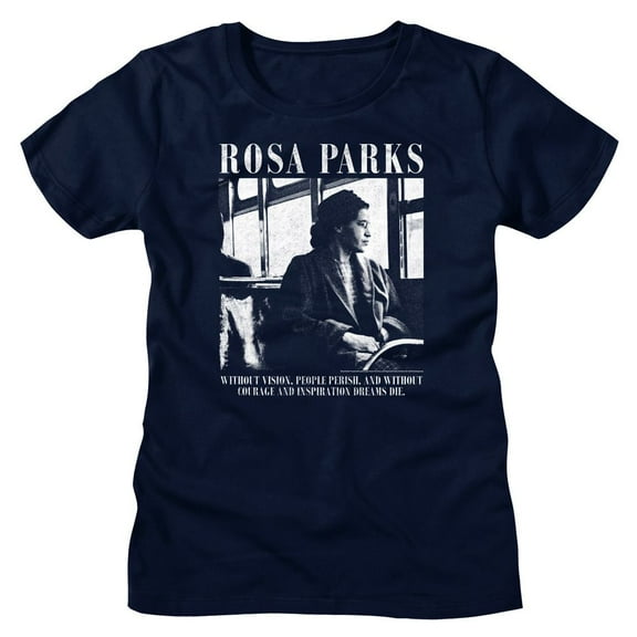 Rosa Parks Vision and Courage Navy Women's T-Shirt