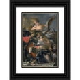 thumbnail image 1 of Rosa, Salvator 22x32 Black Ornate Wood Framed with Double Matting Museum Art Print Titled - Allegory of Fortune, 1 of 4
