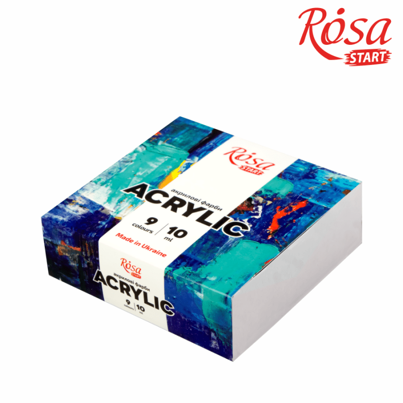 Start Color Rosa Rosa Start Color Acrylic Paint Set 9 colors (0.34 oz each) - Walmart.com