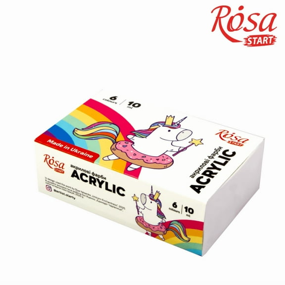 Rosa Start Unicorn Acrylic Paint Set 6 colors (0.34 oz each)