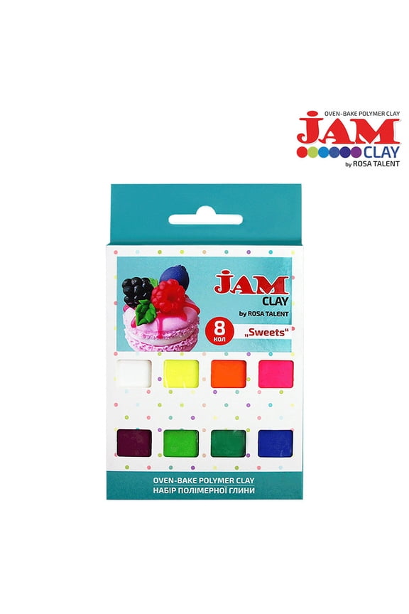 Rosa Talent Sweets - Polymer Clay Set. 8*0.04 lb. Jam Clay.