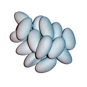 Rosa White Jordan Almonds - dull or polished finish - 5 lb. box