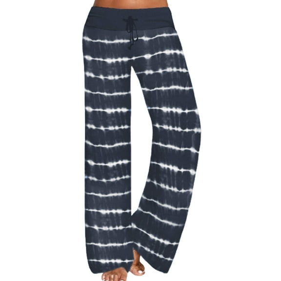 Rosa junio Comfy Pajama Pants for Women, Casual Drawstring Palazzo Soft Lounge Pants Stretch Wide Leg Bottoms