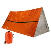 Rosafegon Survival Sleeping Bag Waterproof Sleeping Bag Survival Aluminum Film Bivy Sack Compact Lightweight Outdoor Supplies Portable Survival Shelter for Hiking there