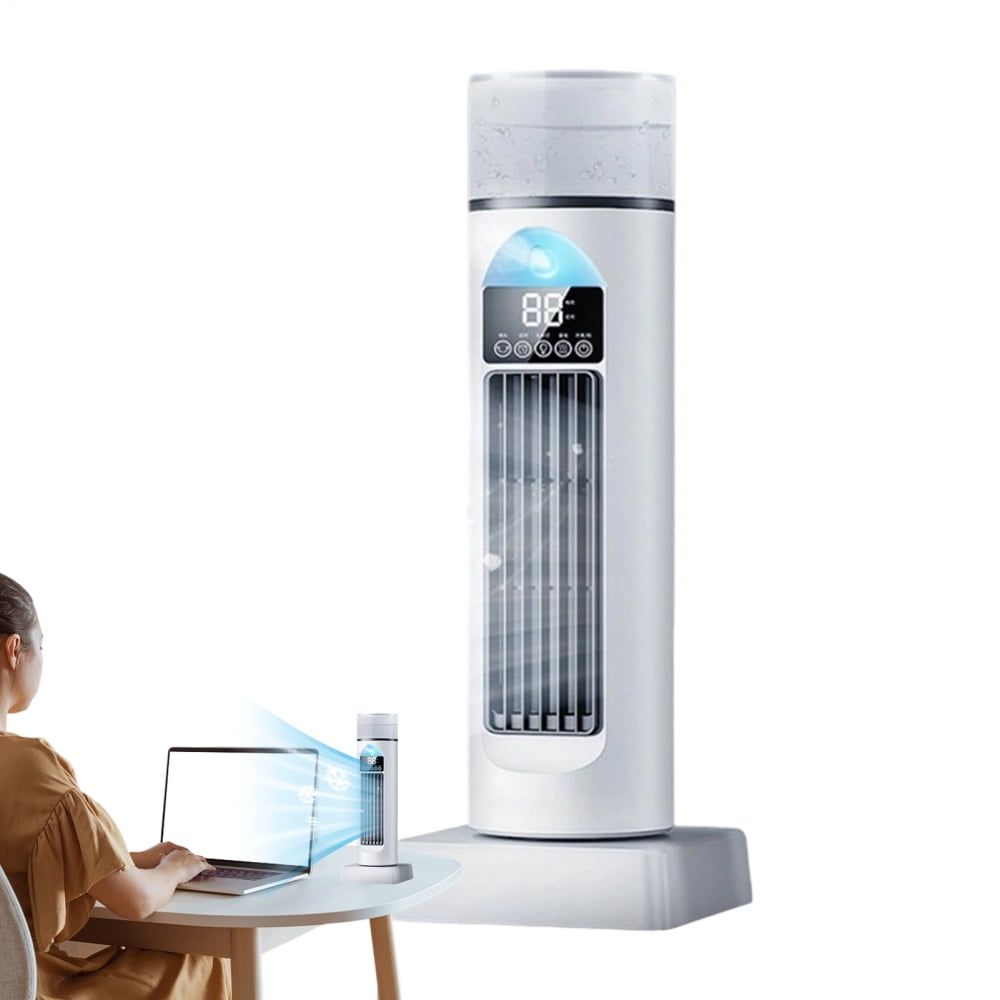Rosafegon Tower Fan for Bedroom Smart Oscillating Tower Fan for Bedroom Silent Portable Rotating Ventilador Cooler for Home Offices Dorm Room Sleeping Standing Table handsome