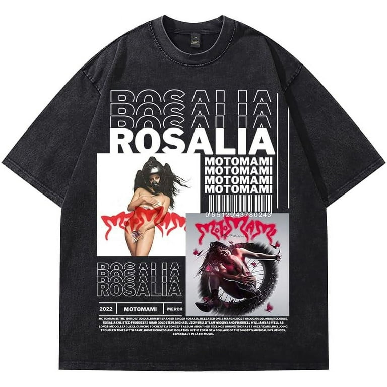 ROSALÍA MOTOMAMI ロザリア オフィシャル Tシャツ Rosalía Motomami Vintage 90s T-shirt Merch Men Short Sleeve