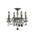 thumbnail image 1 of Rosalia 4 light Pewter Flush Mount Clear Royal Cut Crystal, 1 of 2