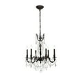 thumbnail image 1 of Rosalia 6 light Dark Bronze Chandelier Golden Teak (Smoky) Royal Cut Crystal, 1 of 7