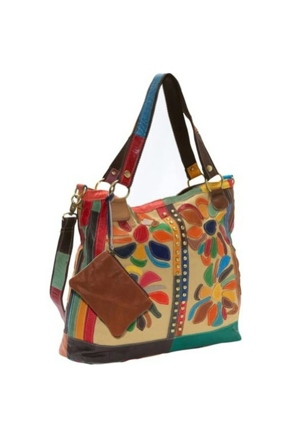 Rosalie Canvas/Leather Tote