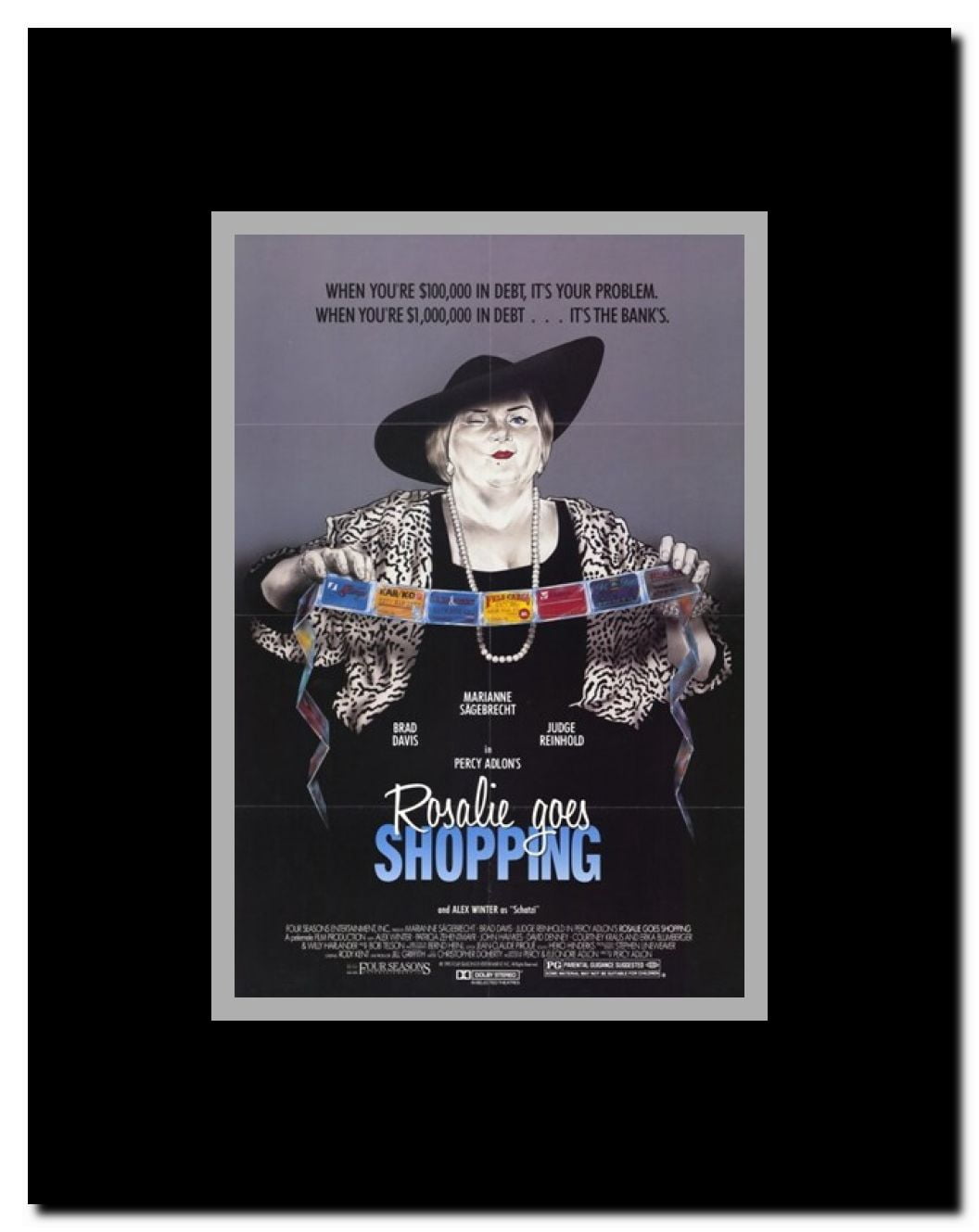 Rosalie Goes Shopping Framed Movie Poster