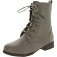 thumbnail image 1 of Rosalie32k Lace-Up Kids MIlitary Combat Boot Zipper Children's Shoes, 1 of 4