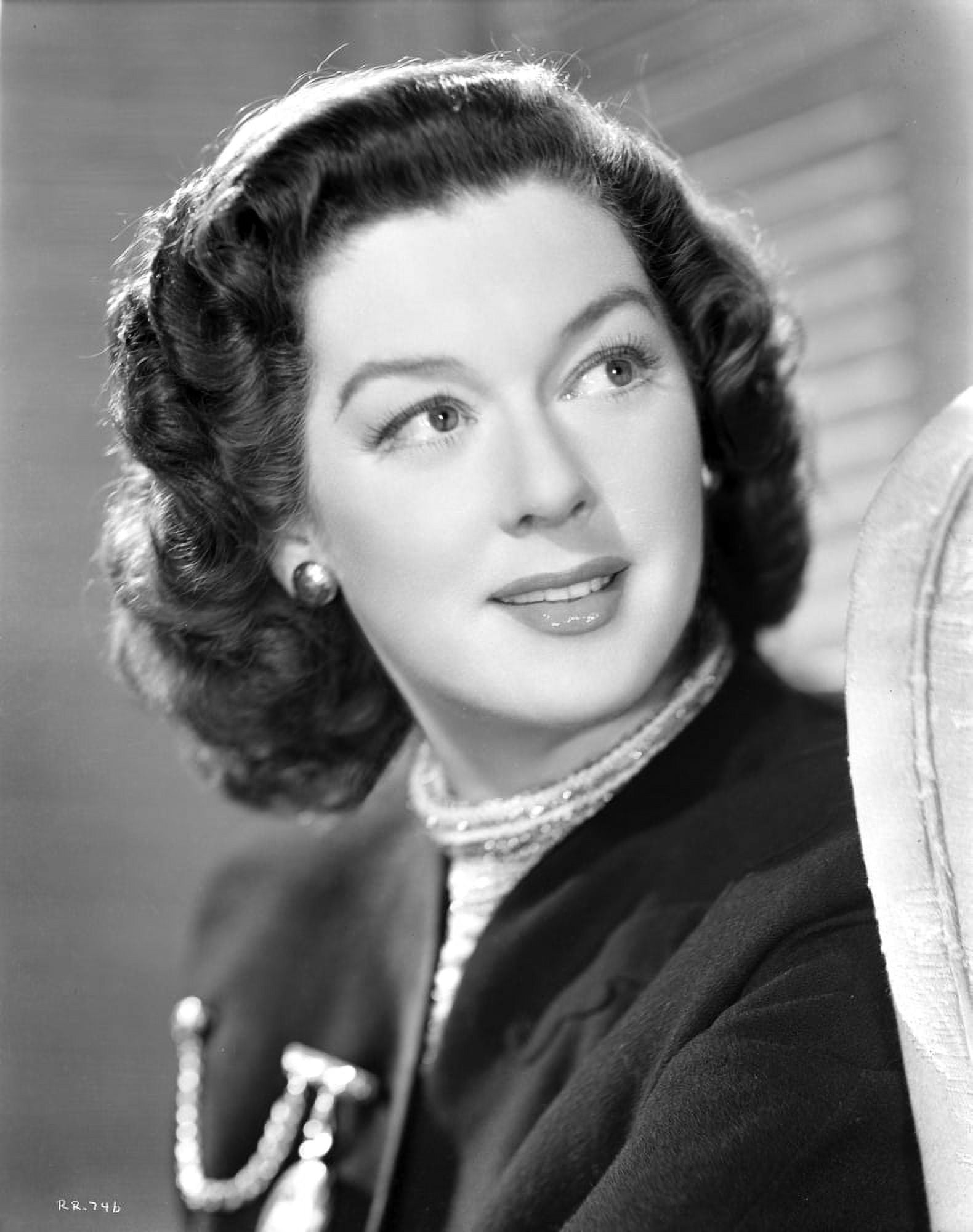 Rosalind Russell smiling in Dress Photo Print (24 x 30) - Walmart.com