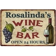 thumbnail image 1 of Rosalinda's Rustic Wine Bar Sign Wall Decor Kitchen Gift 16 x 24 Matte Finish Metal 116240056989, 1 of 1