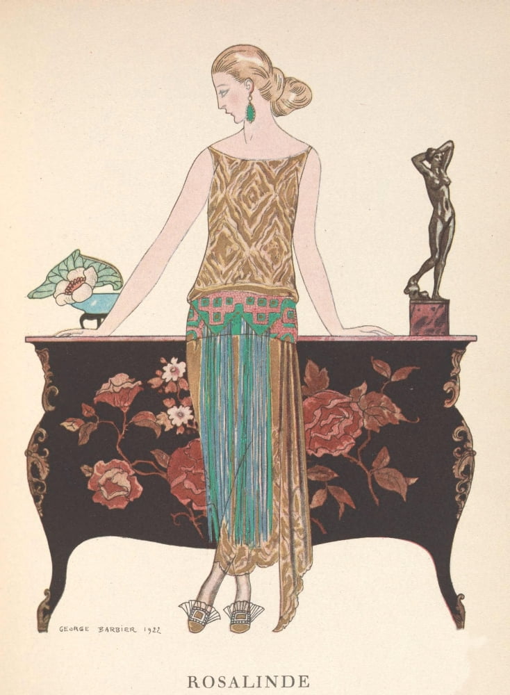 Rosalinde Canvas Art - George Barbier (18 x 24)