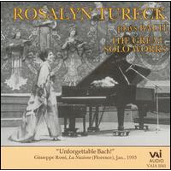 Pre-Owned Rosalyn Tureck plays Bach: The Great Solo Works (CD 0089948104124) by Rosalyn Tureck (piano)