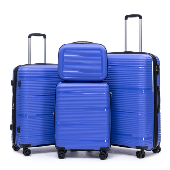 Rosamo 4-Piece Hardside Luggage Set, Expandable Rotating Luggage Compartment With TSA Lock, Lightweight Rolling Luggage Set
