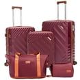 thumbnail image 1 of Rosamo 5 Piece Expandable Hard Shell Luggage,20/24/28 Inch Lightweight Suitcase with TSA Lock Spinner Wheel and Travel Bag,PC+ABS Material, 1 of 11