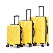 Rosamo Luggage Sets 3 Piece, HardsideTravel Suitcase with Spinner Wheels 20/24/28" , Carry on Luggage with TSA LockYellow