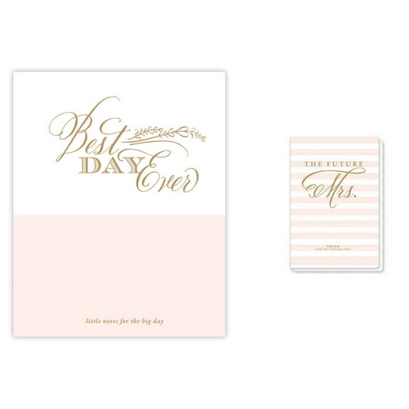 Rosanne Beck Collections Bridal Journal and Wedding Planner Combo Set (to The Future Mrs. Wedding Journal and Best Day Ever Luxe Wedding Planner)