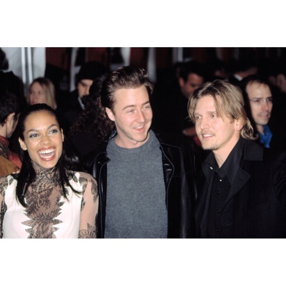 Rosario Dawson Edward Norton And Barry Pepper At Premiere Of The 25Th Hour Ny 12162002 By Cj Contino Celebrity (