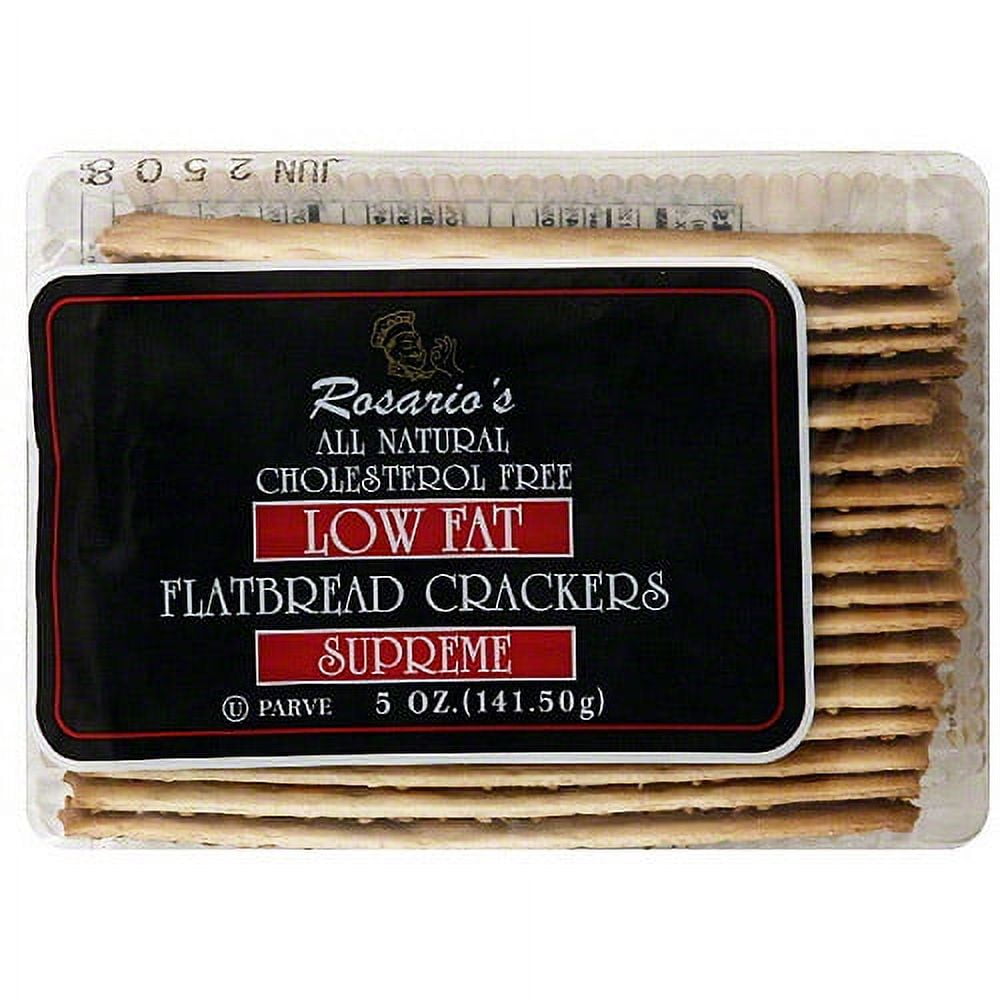 Rosario's Supreme Flatbread Crackers, 5 oz (Pack of 12)