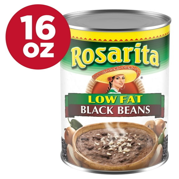 Rosarita Low Fat Refried Black Beans, 16 oz.