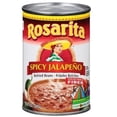 thumbnail image 1 of Rosarita's Spicy Jalapeno Refried Beans 16oz (Pack of 20), 1 of 1