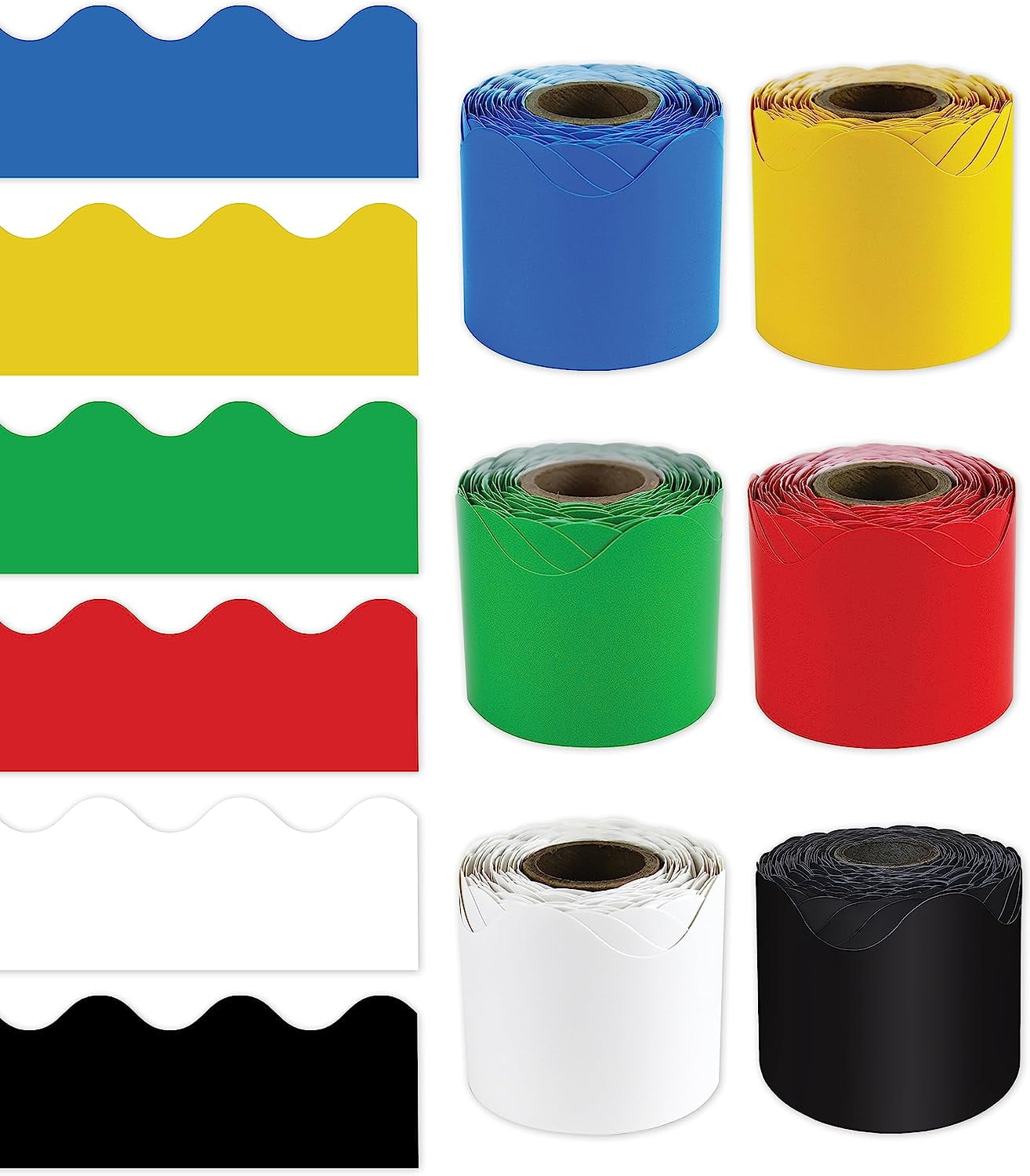 Rosarivae 6 Rolls of Classroom Bulletin Board Borders Decorative Border